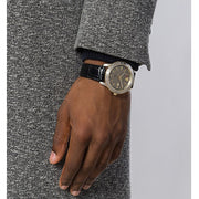  Shop Authentic Versace Univers Beige Dial Black Leather Strap Watch for Men - VEBK00218 - Luxxuri