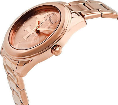  Shop Authentic Guess G-Twist Rose Gold Dial Rose Gold Steel Strap Watch for Women - W1082L3 - Luxxuri