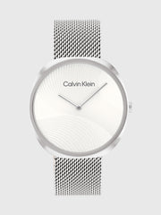  Shop Authentic Calvin Klein Minimal Silver Dial Silver Mesh Bracelet Watch for Men - K3M211Y6 - Luxxuri
