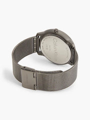  Shop Authentic Calvin Klein Minimal Grey Dial Grey Mesh Bracelet Watch for Men - K3M517P4 - Luxxuri