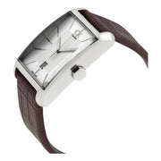  Shop Authentic Calvin Klein Window Silver Dial Brown Leather Strap Watch for Women - K2M23126 - Luxxuri