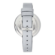  Shop Authentic Calvin Klein Chic Silver Dial White Leather Strap Watch for Women - K7N23UP8 - Luxxuri