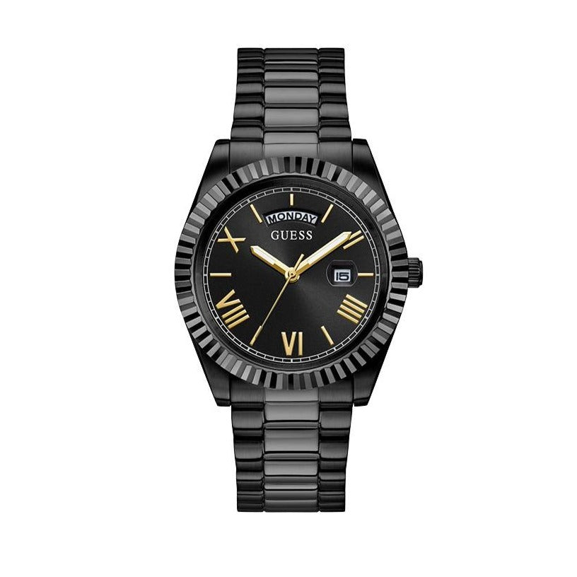  Shop Authentic Guess Connoisseur Black Dial Black Steel Strap Watch for Men - GW0265G4 - Luxxuri