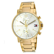  Shop Authentic Tommy Hilfiger Daniel White Dial Gold Steel Strap Watch for Men - 1710415 - Luxxuri