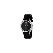  Shop Authentic Calvin Klein Skirt Black Dial Black Leather Strap Watch for Women - K2U231CS - Luxxuri