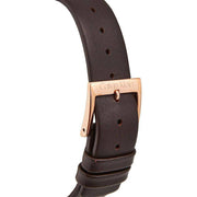  Shop Authentic Calvin Klein Minimal White Dial Brown Leather Strap Watch for Women - K3M226G6 - Luxxuri