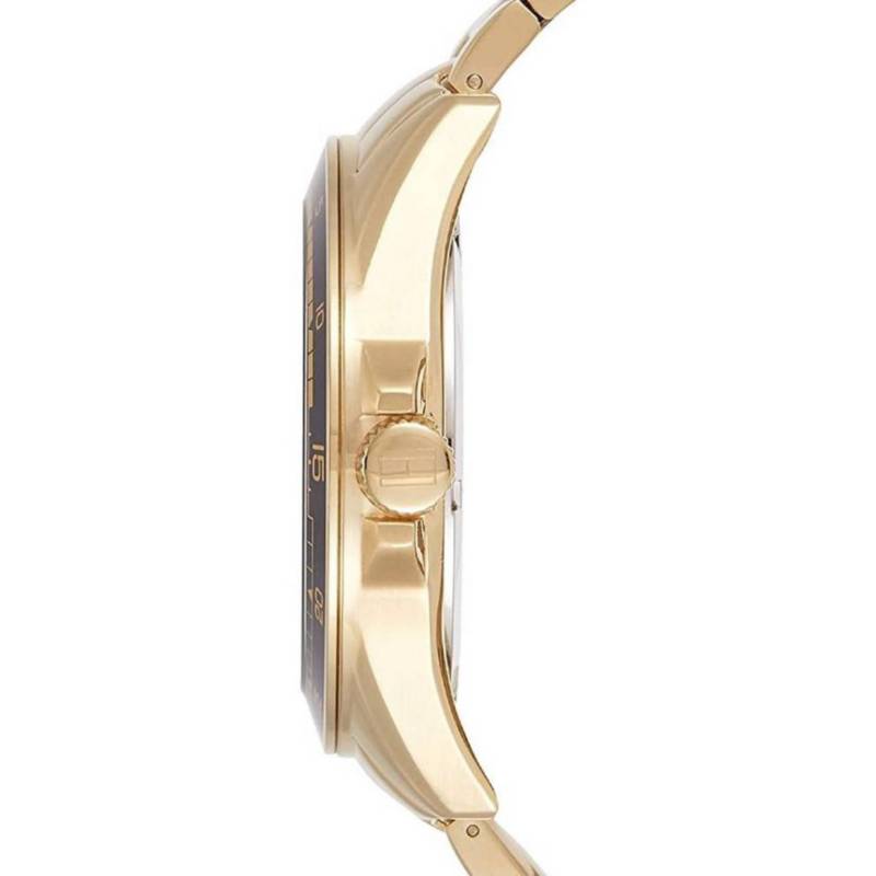  Shop Authentic Tommy Hilfiger Sport White Dial Gold Steel Strap Watch for Men - 1791365 - Luxxuri