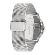  Shop Authentic Calvin Klein Minimal White Dial Silver Mesh Bracelet Watch for Women - K3M2212Y - Luxxuri