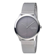  Shop Authentic Calvin Klein Minimal Black Dial Silver Mesh Bracelet Watch for Women - K3M22123 - Luxxuri
