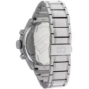  Shop Authentic Tommy Hilfiger Trent Chronograph Black Dial Silver Steel Strap Watch for Men - 1791054 - Luxxuri