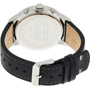 Shop Authentic Tommy Hilfiger Kyle Quartz Black Dial Black Leather Strap Watch for Men - 1791630 - Luxxuri