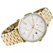  Shop Authentic Tommy Hilfiger Jenna Quartz White Dial Gold Steel Strap Watch for Women - 1782069 - Luxxuri