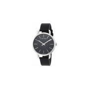  Shop Authentic Calvin Klein Even Black Dial Black Leather Strap Watch for Women - K7B231C1 - Luxxuri