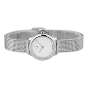  Shop Authentic Calvin Klein Minimal White Dial Silver Mesh Bracelet Watch for Women - K3M2312Y - Luxxuri