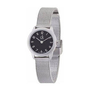  Shop Authentic Calvin Klein Minimal Black Dial Silver Mesh Bracelet Watch for Women - K3M53151 - Luxxuri