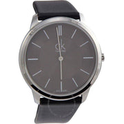 Shop Authentic Calvin Klein Minimal Black Dial Black Leather Strap Watch for Men - K3M211C4 - Luxxuri