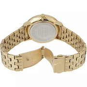  Shop Authentic Tommy Hilfiger Jenna Quartz White Dial Gold Steel Strap Watch for Women - 1782069 - Luxxuri
