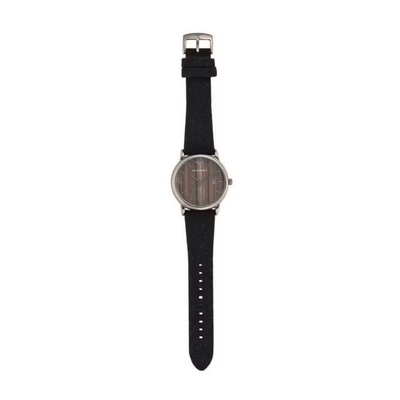  Shop Authentic Emporio Armani Luigi Analog Brown Dial Black Leather Strap Watch For Men - AR11156 - Luxxuri