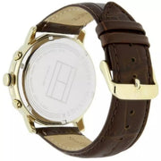  Shop Authentic Tommy Hilfiger Keagan Quartz Silver Dial Brown Leather Strap Watch for Men - 1791291 - Luxxuri