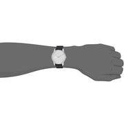  Shop Authentic Calvin Klein Minimal Silver Dial Black Leather Strap Watch for Men - K3M211CY - Luxxuri