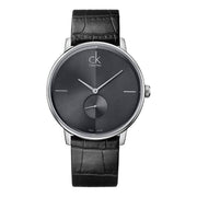  Shop Authentic Calvin Klein Accent Black Dial Black Leather Strap Watch for Women - K2Y231C3 - Luxxuri