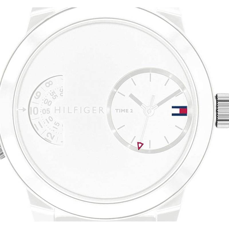  Shop Authentic Tommy Hilfiger Denim White Dial White Rubber Strap Watch for Men - 1791558 - Luxxuri
