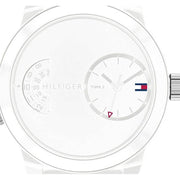  Shop Authentic Tommy Hilfiger Denim White Dial White Rubber Strap Watch for Men - 1791558 - Luxxuri