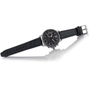  Shop Authentic Tommy Hilfiger London Chronograph Grey Dial Black Leather Strap Watch for Men - 1791533 - Luxxuri