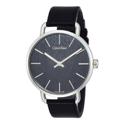  Shop Authentic Calvin Klein Even Black Dial Black Leather Strap Watch for Women - K7B211C1 - Luxxuri