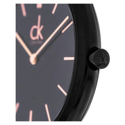  Shop Authentic Calvin Klein Minimal Black Dial Black Mesh Bracelet Watch for Men - K3M21421 - Luxxuri