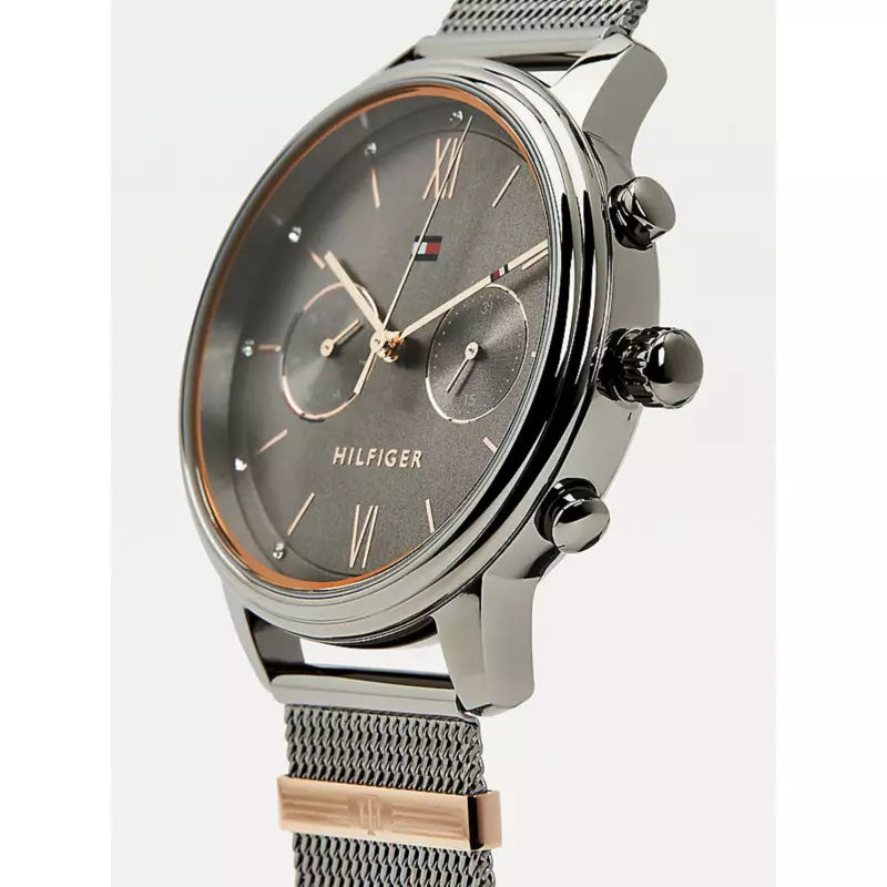  Shop Authentic Tommy Hilfiger Blake Quartz Grey Dial Silver Mesh Bracelet Watch for Men - 1782304 - Luxxuri