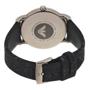  Shop Authentic Emporio Armani Luigi Analog Brown Dial Black Leather Strap Watch For Men - AR11156 - Luxxuri