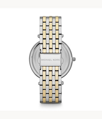  Shop Authentic Michael Kors Darci Silver Dial Two Tone Stainless Steel Strap Watch for Women - MK3215 - Luxxuri