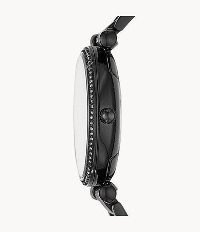  Shop Authentic Fossil Carlie Black Dial Black Steel Strap Watch for Women - ES4488 - Luxxuri
