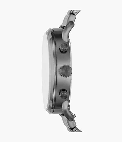  Shop Authentic Fossil The Commuter Black Dial Grey Steel Strap Watch for Men - FS5400 - Luxxuri