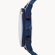  Shop Authentic Fossil Perfect Boyfriend Multifunction Blue Dial Blue Steel Strap Watch for Women - ES4093 - Luxxuri
