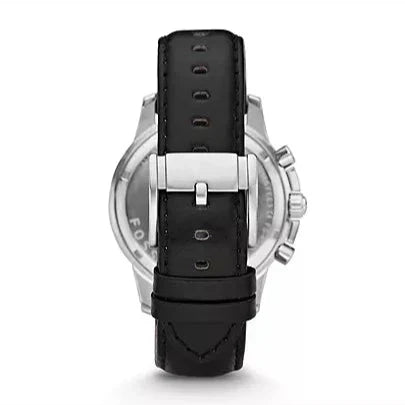  Shop Authentic Fossil Townsman Multifunction Black Dial Black Leather Strap Watch for Men - FS5396 - Luxxuri
