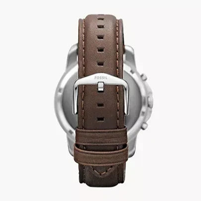  Shop Authentic Fossil Grant Chronograph White Dial Brown Leather Strap Watch for Men - FS4735 - Luxxuri