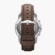  Shop Authentic Fossil Grant Chronograph White Dial Brown Leather Strap Watch for Men - FS4735 - Luxxuri