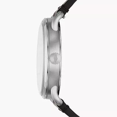  Shop Authentic Fossil The Commuter Black Dial Black Leather Strap Watch for Men - FS5406 - Luxxuri