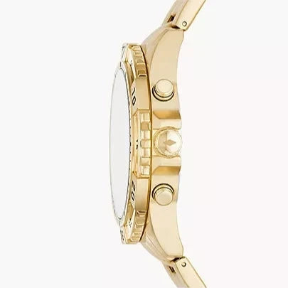  Shop Authentic Fossil Garrett Chronograph Gold Dial Gold Steel Strap Watch for Men - FS5772 - Luxxuri