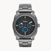  Shop Authentic Fossil Machine Chronograph Brown Dial Grey Steel Strap Watch for Men - FS4931 - Luxxuri
