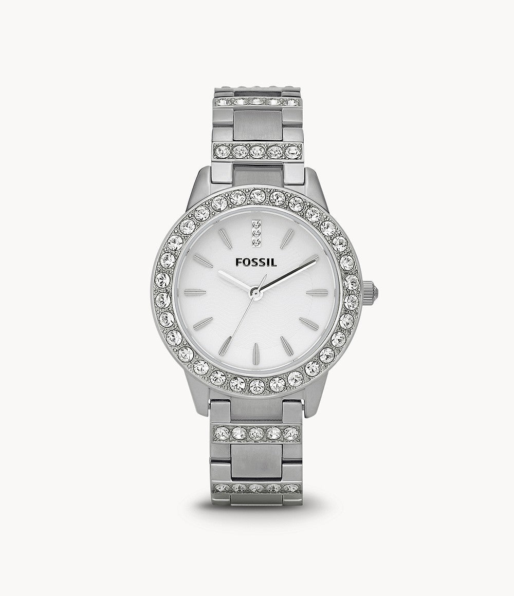  Shop Authentic Fossil Jesse White Dial Silver Steel Strap Watch for Women - ES2362 - Luxxuri