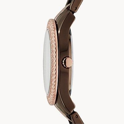  Shop Authentic Fossil Stella Multifunction Brown Dial Two Tone Steel Strap Watch for Women - ES4079 - Luxxuri