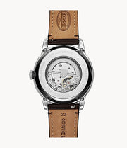  Shop Authentic Fossil Townsman Automatic Blue Dial Brown Leather Strap Watch for Men - ME3110 - Luxxuri