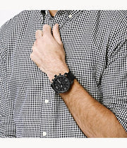  Shop Authentic Fossil Nate Chronograph Black Dial Black Leather Strap Watch for Men - JR1436 - Luxxuri