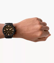  Shop Authentic Fossil Nate Chronograph Brown Dial Brown Leather Strap Watch for Men - JR1487 - Luxxuri