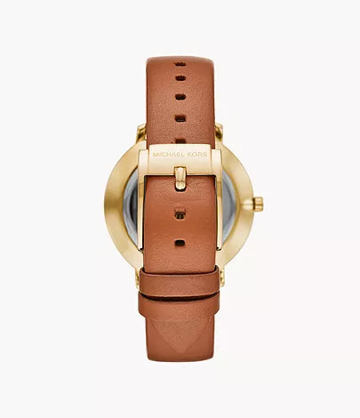  Shop Authentic Michael Kors Pyper Quartz Silver Dial Brown Leather Watch For Women - MK2740 - Luxxuri