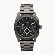  Shop Authentic Fossil Machine Chronograph Black Dial Grey Steel Strap Watch for Men - FS4662 - Luxxuri