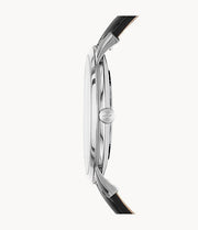  Shop Authentic Fossil The Minimalist Carbon Series Black Dial Black Leather Strap Watch for Men - FS5497 - Luxxuri